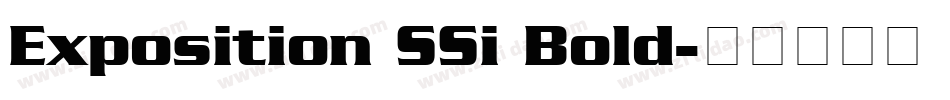Exposition SSi Bold字体转换